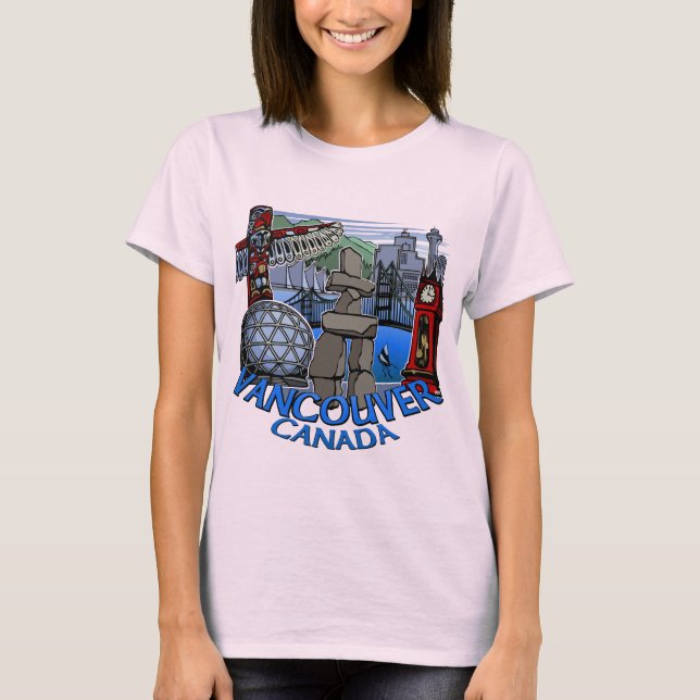 Vancouver T - Shirt Souvenir Bio Vancouver Shirt (Vorderseite)