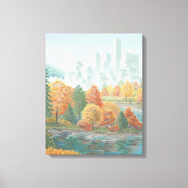 Vancouver Totem Polen Kunstdruckerei Leinwand (Vorderseite)