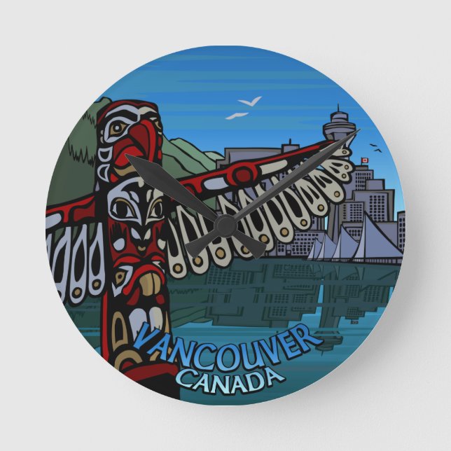Vancouver Uhr gibt Dekoration Vancouver Wall Uhr (Vorderseite)