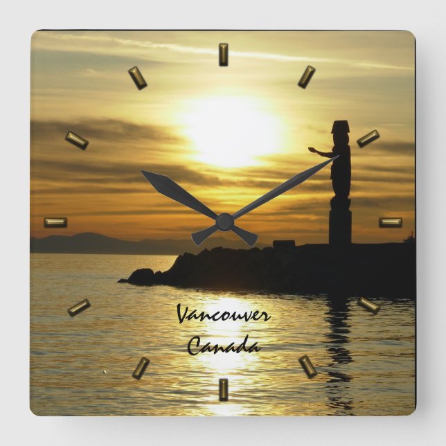 Vancouver Uhr gibt Totem Pole Vancouver Uhr (Vorderseite)