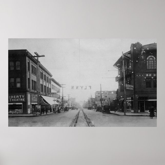 Vancouver, WA - Hauptstraße Aussicht auf die Innen Poster (Vorne)