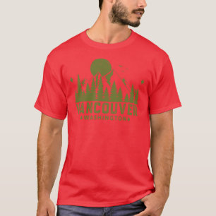 Vancouver Washington Bergblick Retro T-Shirt