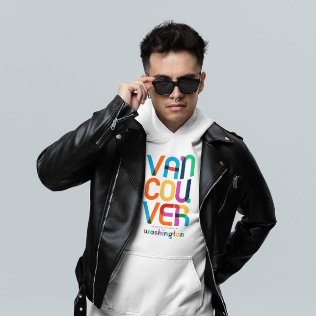 Vancouver Washington Mid Century, Pop Art, Hoodie (Von Creator hochgeladen)