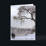 Vancouver Winter Cards Romantic Canada Cards Feiertagskarte<br><div class="desc">Vancouver Winter Cards Personalisiert Winter Wonderland Vancouver's Stanley Park Grußkarten & Einladungen Vancouver Kanada's Lost Lagoon Winter Souvenir Karten Custom Canadian Winter Weihnachtskarten Schnee bedeckte Bäume Winter Lake Cards Postkarten Vancouver Forest Landscapes Beepsakes Schöne kanadische West Coast Winter Paare Personalisierte Grußkarten Vancouver Seasons Foto von Canadian Artist / Designer Kim...</div>