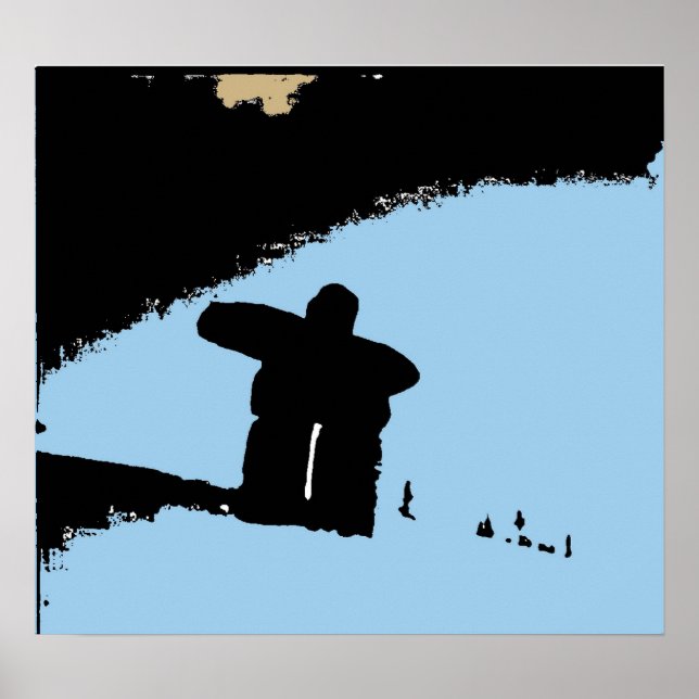 Vancouvers Berg Inukshuk Poster (Vorne)