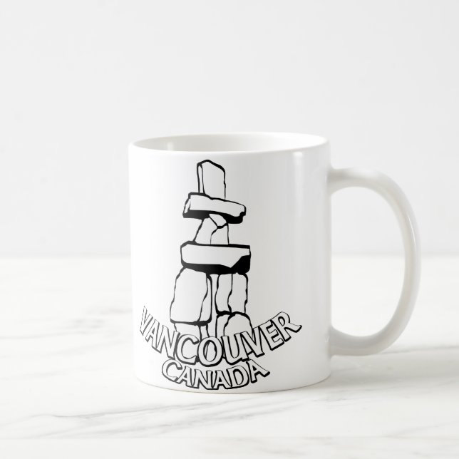 Vancouvers Kaffeetasse-Tassen u. Gläser BC Kanada Tasse (Rechts)