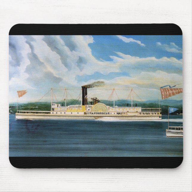 Vanderbilt-Dampfschiff 1847 Mousepad (Vorne)