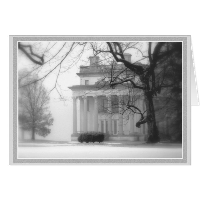 Vanderbilt-Herrenhaus im Winter (Vorderseite (Horizontal))