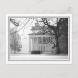 Vanderbilt-Herrenhaus im Winter Postkarte