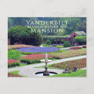 Vanderbilt Mansion Formal Gardens, Hyde Park, NY Postkarte