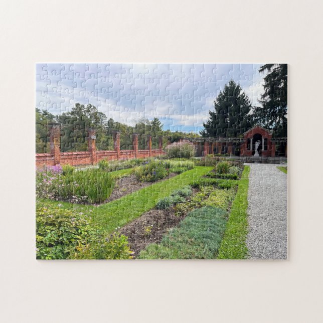 Vanderbilt Mansion Gardens in Hyde Park NY Puzzle (Horizontal)