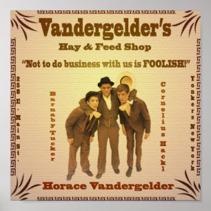 Vandergelder's Hay & Füttre Shop Poster