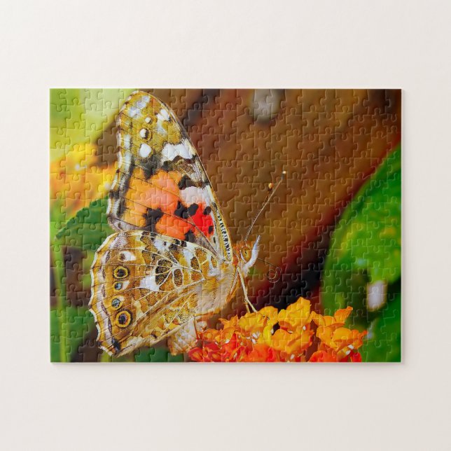 Vanessa Cardui Butterfly. Puzzle (Horizontal)