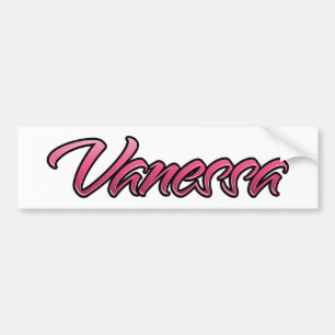 Vanessa faded pink Aufkleber Sticker Autoaufkleber