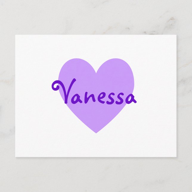 Vanessa Lila Postkarte (Vorderseite)