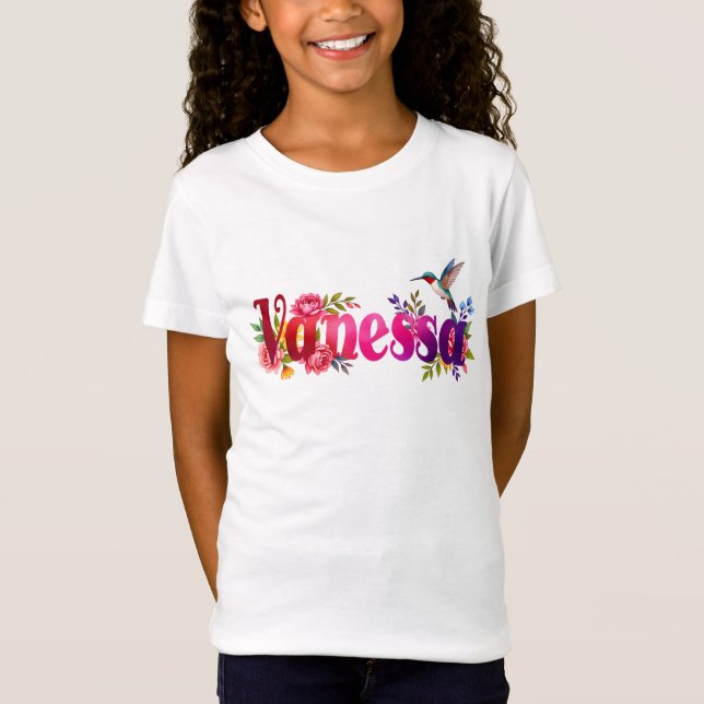 Vanessa - Personalised Shirt  - For Kids (Vorderseite)
