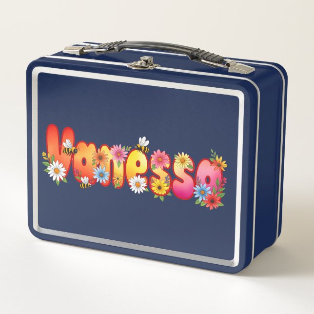 Vanessa - Personalized Bee Lunch Box (Vorderseite)