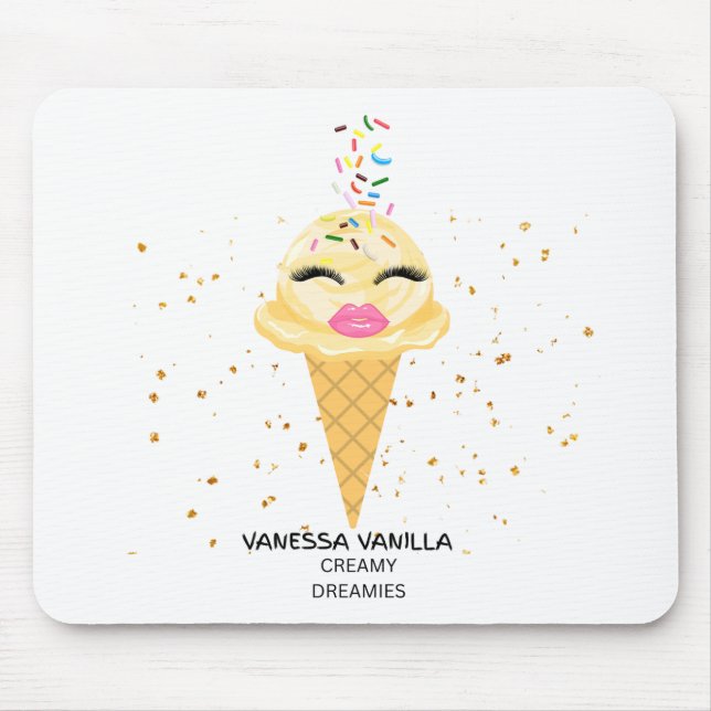Vanessa Vanille Cremige Traummauspad Mousepad (Vorne)