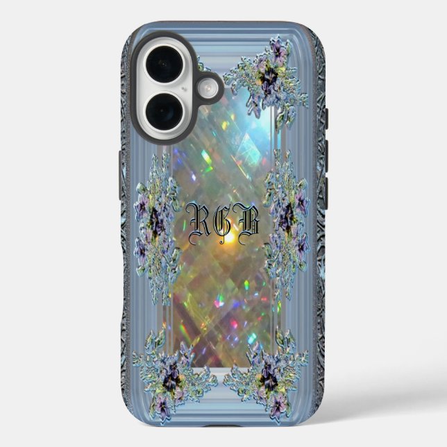 Vanfleet Viktorianisch Girl Monogram Case-Mate iPhone Hülle (Rückseite)