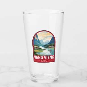 Vang Vieng Laos Reise Kunst Vintage Glas