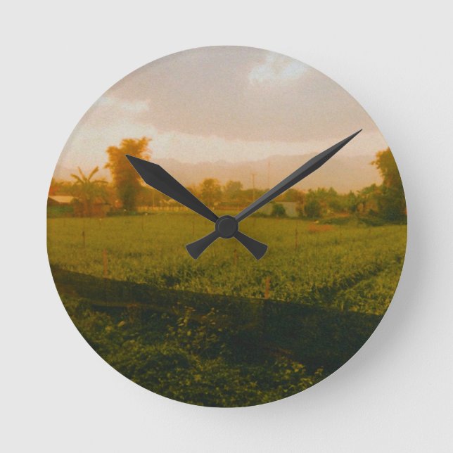 Vang Vieng - Laos  Runde Wanduhr (Vorderseite)