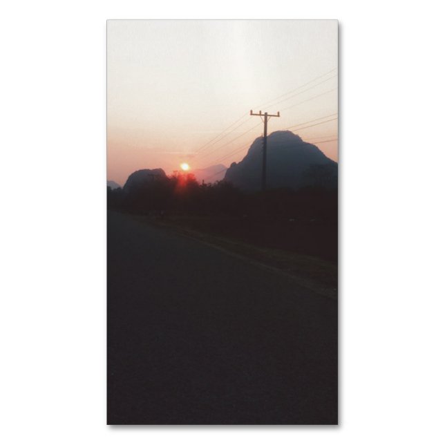 Vang Vieng Magnetische Visitenkarte (Vorderseite Vertikal)