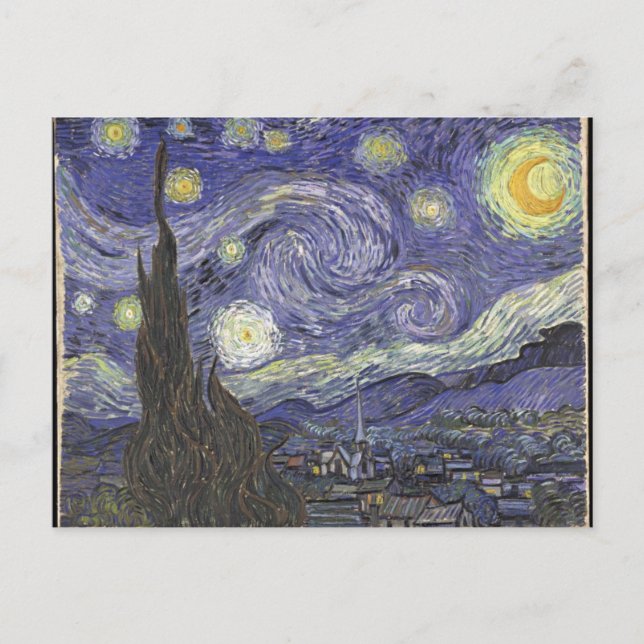 Vangogasternnacht Postkarte (Vorderseite)