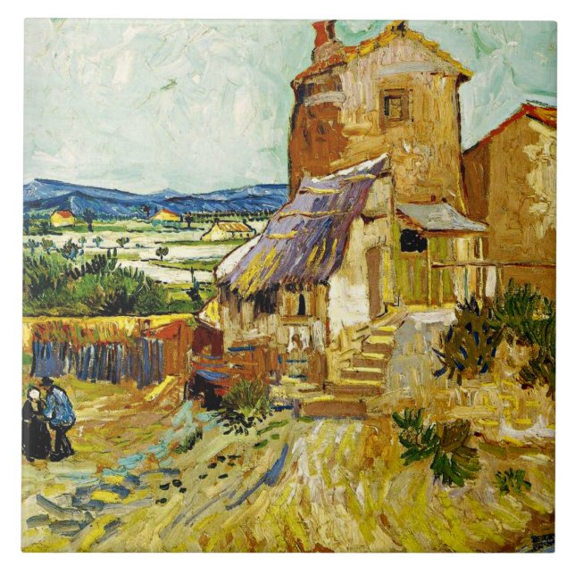 VanGogh - Die alte Mühle Fliese (Vorderseite)