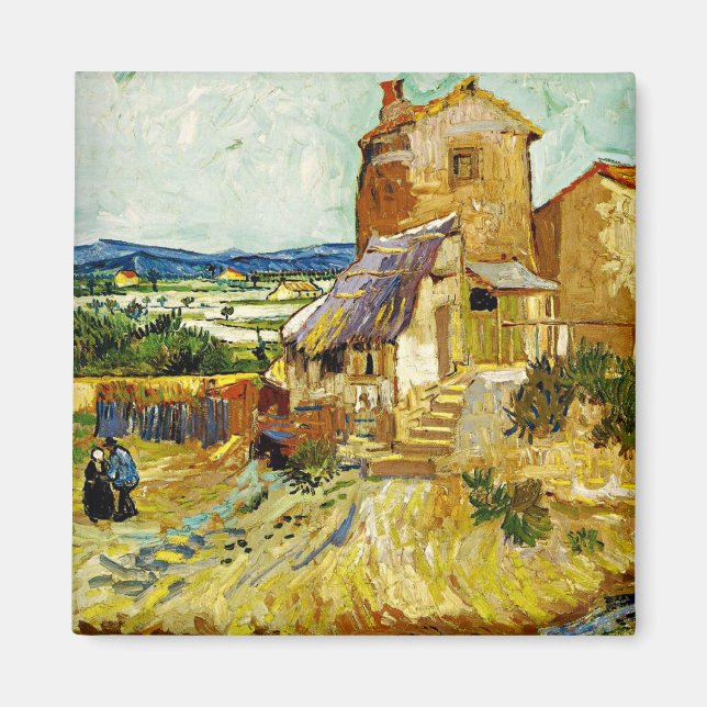 VanGogh - Die alte Mühle Magnet (Vorne)