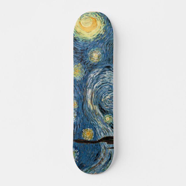 Vangogh Starry Night Skateboard Kinderschule (Vorne)
