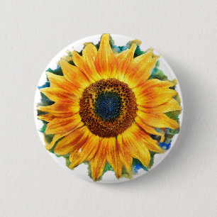 VanGough Sonnenblumen, Knopf Button