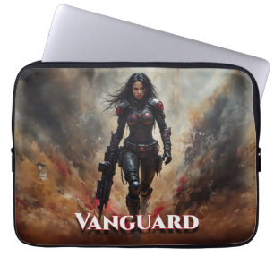 Vanguard – Futuristische Kriegerin Laptopschutzhülle