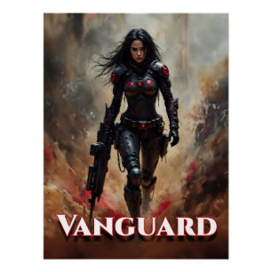 Vanguard – Futuristische Kriegerin Poster