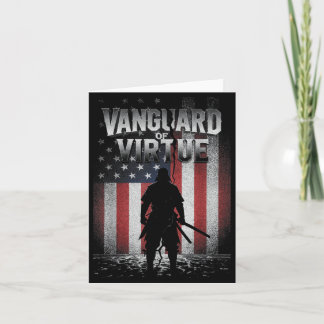 Vanguard of Virtue American Flag Memorial Karte