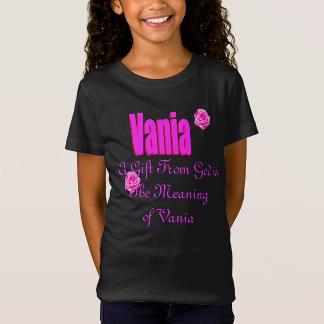 Vania Girls Name Logo, T-Shirt (Vorderseite)