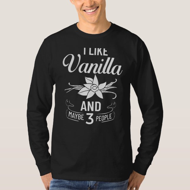 Vanilla Beans Extrahieren Bourbon Ice Creme Paste  T-Shirt (Vorderseite)