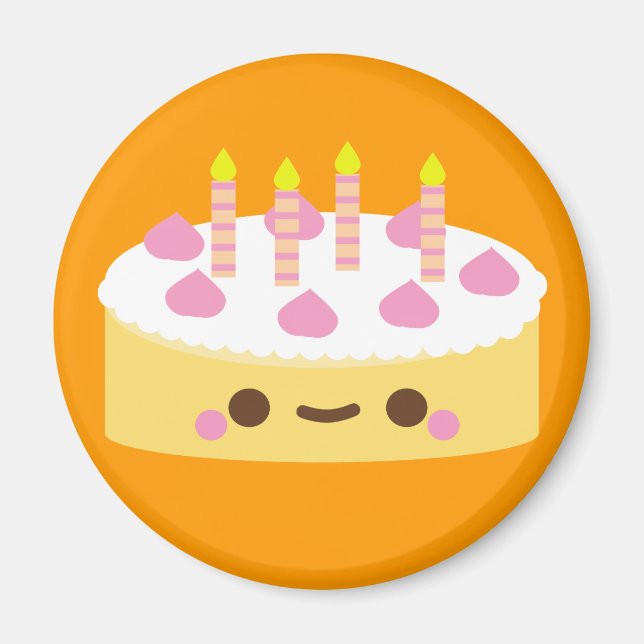 Vanilla Birthday Cake Magnet (Vorne)
