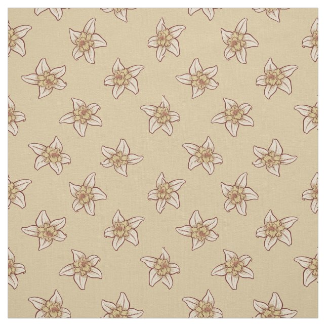 Vanilla Blume Muster Stoff (Muster)