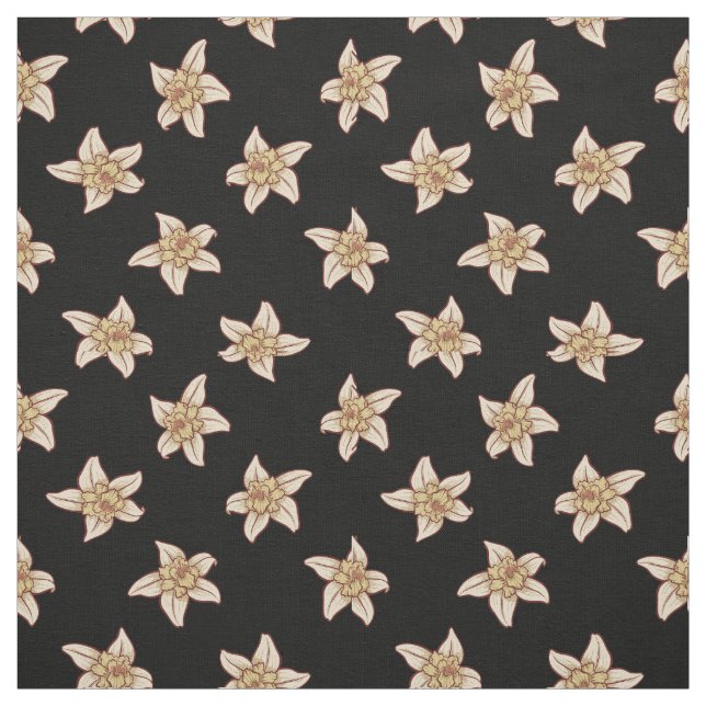 Vanilla Blume Muster Stoff (Muster)