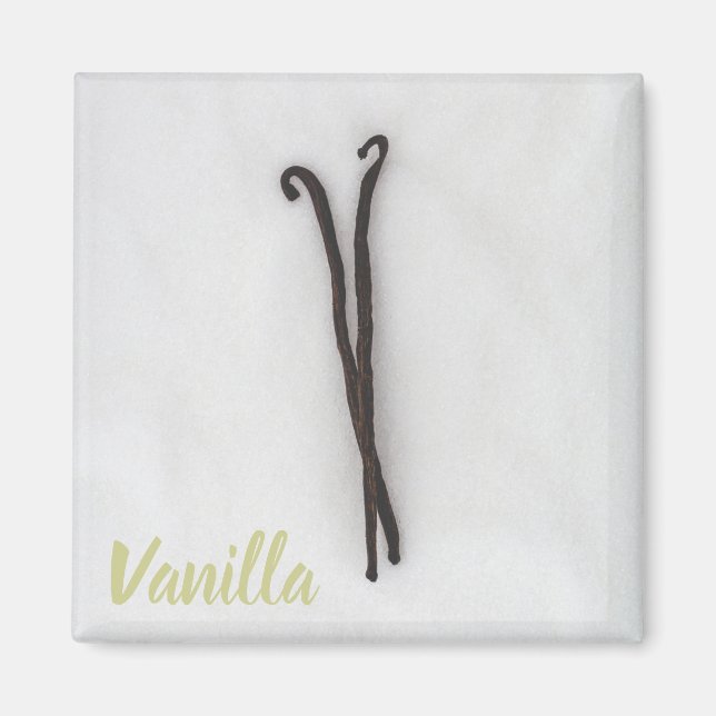 Vanilla-Bohne mit Zucker Magnet (Vorne)
