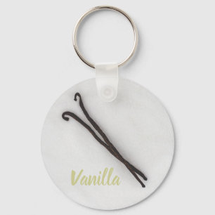 Vanilla-Bohne mit Zucker Schlüsselanhänger