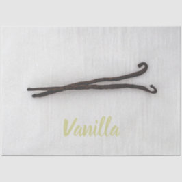 Vanilla-Bohne mit Zucker Seidenpapier