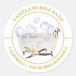 Vanilla Bubble-Marke Runder Aufkleber