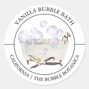 Vanilla Bubble-Marke Runder Aufkleber