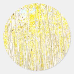 Vanilla Cake Aspen Runder Aufkleber