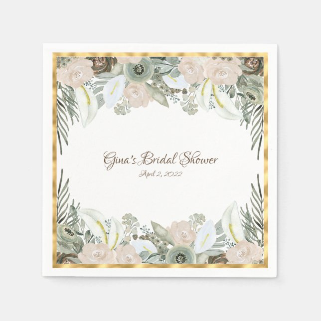 Vanilla Club Blume Serviette (Vorderseite)