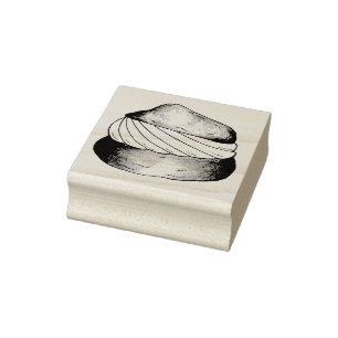 Vanilla Cream Puff Patisserie Briefmarke Gummistempel