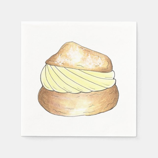 Vanilla Cream Puff Pfefferminz Napkins Serviette (Vorderseite)