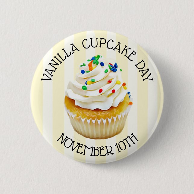 Vanilla Cupcake Day 10. November Feiertage Button (Vorderseite)