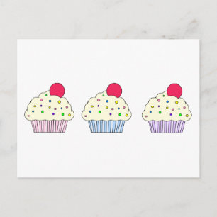 Vanilla Cupcakes Postkarte